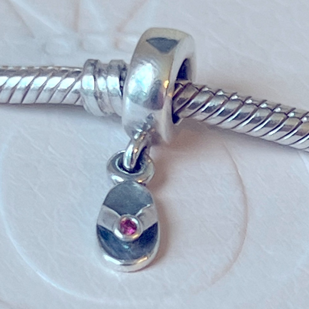 Pandora Flip Flop Pink CZ Dangle Charm